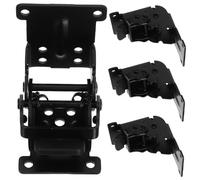 Zerodeko 4pcs Heavy Duty Folding Shelf Brackets Self Locking Steel Collapsible Triangle Corner Support Hinges for DIY Wall Mounted Tables Workbenches Cabinets Space Saving Furniture
