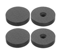 Zerodeko 4pcs HiFi Speaker Stand Feet Pads 25x5 MM | Carbon Fiber Turntable Isolation Platform for Turntables Subwoofer Home Studio Sound System Floor Protector