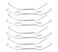 Zerodeko 4pcs Invisible Spring Plate Hangers 8 Inch for 19-23cm Decorative Plates Wall Display Hooks Silver Heavy Duty Tray Holders for Home Kitchen Organization