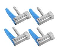 Zerodeko 4pcs Locking Tire Air Chuck Adapter with Leakproof Connection Quick-release Inflator Valve Adapters for Compressor Pumps Metal Nozzle for Fast Tire Inflation and Secure Valve Grip