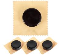 Zerodeko 4Pcs Low Dust Rosin for Violin Viola Cello, Natural String Instrument Rosin Black for Bow Maintenance and Stringed Instrument Accessories