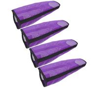 Zerodeko 4pcs Mesh Horse Boots with Removable Design for Leg Protection, Nylon Material, for Summer Trail Riding and Intense Training Sessions, Purple Horse Leg Guards Preventing Flies