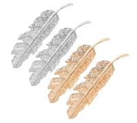 Zerodeko 4pcs Metal Hair Clips for Women Silver Alloy Duckbill Barrettes, Creative and Romantic Style Hairpins to Hold Straight Hair Daily Use Accessories
