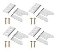 Zerodeko 4pcs Metal Mic Hanger Clips with Screws for Yaesu Ft1807 Ft7900 Ft8800 Ft1907 Ft8900 Handheld Microphones, Professional Radio Microphone Holder Accessories for Communication Use