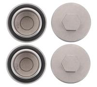 Zerodeko 4Pcs Metal Motorcycle Engine Oil Drain Plug Replacement Screws, Engine Oil Drain Plug Repair Kit Compatible with Motorcycle Maintenance and Repair