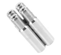 Zerodeko 4pcs Metal Tire Valve Stem Extensions Screw Caps for Car Truck Van Durable Valve Extenders for Easy Installation and Enhanced Tire Maintenance Compatibility