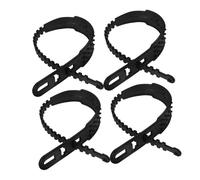 Zerodeko 4Pcs Nylon Tire Snow Chains for Motorcycle Electric Bike Anti-skid Cable for Snow Mud Winter Riding Safety