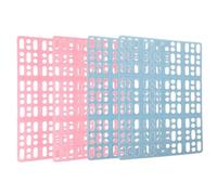 Zerodeko 4pcs Plastic Rabbit Cage Mats with Square Shape and Supple Material, Not Easy to Wear Bunny Foot Mats Suitable for Cats and Chinchillas in Bathroom or Living Room