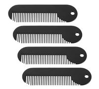 Zerodeko 4pcs Portable Mini Beard Comb Mustache Styling Fine Tooth Hair Comb for Men Travel Grooming Tool for Business Strip and Home