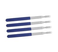 Zerodeko 4pcs Portable Retractable Stainless Steel Teacher Pointer Stick Silicone Handle, Adjustable Length 8.3" to 39.4", for Classroom Reading and Blackboard Teaching