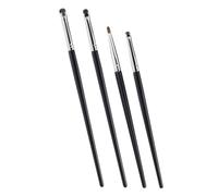 Zerodeko 4pcs Precision Eyeliner Brush Set Small Fine Makeup Brushes for Eye Makeup Detailing Portable Lightweight for Women and Professionals