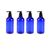 Zerodeko 4pcs Press Type Dispensing Bottle Travel Friendly Empty Pump Plastic Bottles for Shampoo Container Screw Cap for Toiletries Container and Home Use Random Color