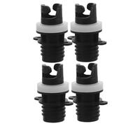 Zerodeko 4pcs PVC Air Valve Adapter Quick Leakproof Coupler for Inflatable Kayak Boat Pump Conversion Outdoor Fishing and Water Sports