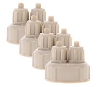 Zerodeko 4pcs Quick Screw Plastic Cap Carbon Dioxide DIY Reactor Aquarium Bottle Abs Plastic Easy to Use Uneasy to Rust for People Who Love DIY Co2 Setup Aquarium