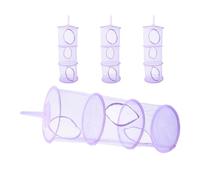 Zerodeko 4pcs Rear Facing Car Seat Hanging Stuffed Animal Storage Hammock with Suspended Design and Spacesaving Polyester Fabric for Playrooms and Bedrooms