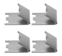 Zerodeko 4pcs Refrigerator Support Clamp Tool Shelf Support Stainless Steel Silver Reliable Easy Installation for Home and Commercial Use