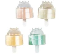 Zerodeko 4pcs Reusable Round Ice Ball Mold for DIY Ice Making Lightweight and Easy to Wash Tray Suitable for Summer and Home Use Random Color