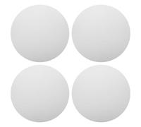 Zerodeko 4pcs Round Canvas Boards for Painting 40cm White Small Art Canvases for Beginners and Seasoned Artists, Canvas Material with Versatile Use for Home Decor and Learning