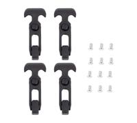 Zerodeko 4pcs Rubber T-Handle Draw Latch for Toolbox with Shock Absorption Elastic Buckle Flexible Latch for Cooler Golf Cart Agricultural Machinery