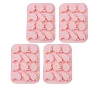 Zerodeko 4pcs Silicone Candle Mold with Leaf Shapes Easy Demoulding Silicone Mold for Scented Candles Chocolate Fondant Soap and DIY Baking Crafts Nature-Inspired Ginkgo Leaf Design