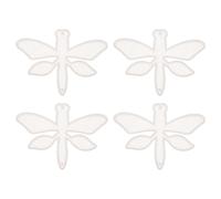 Zerodeko 4pcs Silicone Dragonfly Wind Chime Mold - Resin Casting Dragonfly Moulds for Suncatcher Keychain Wind Bell - DIY Craft Mold for Epoxy Resin Projects