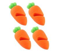 Zerodeko 4pcs Silicone Pan Cover Stand and Pot Lid Riser with Comfortable Grip and Heat Resistant Material, Spill Stopper for Pots and Pans, for Making Soups and Noodles the Kitchen