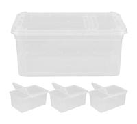 Zerodeko 4pcs Small Terrariums, Reptile Hatching Container Breeding Box