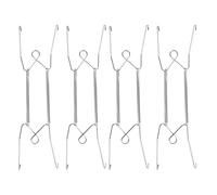 Zerodeko 4pcs Stainless Steel Plate Display Hangers for Decorative Plates and Platters Invisible Design Strong Load Capacity for Hanging in Classic Interiors