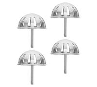 Zerodeko 4pcs Stainless Steel Urinal Funnel Cover with Drain Strainer Plug for Men, Minimizing Maintenance and Stable Installation, Suitable for Commercial Restrooms and Public Toilet