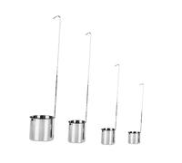 Zerodeko 4pcs Stainless Steel Wine Dipper Measuring Cup Set 50ml 100ml 250ml 500ml Sauce Ladle for Bar Corrosion Resistant Multi-Size Ladle for Bartending and Pouring