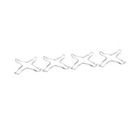 Zerodeko 4pcs Sturdy Gas Hob Pan Support Stand Non-slip Iron Wire Construction Kitchen Wok Pan Support Racks for Balancing Housewarming Gifts