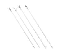 Zerodeko 4pcs Transparent Blind Wand Replacement Parts with Hook for Vertical Blinds Clear Tilt Rods for Easy Window Shade Control and Seamless Curtain Integration