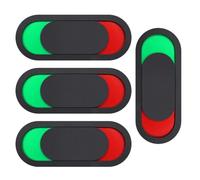 Zerodeko 4pcs Vacant Occupied Sliding Door Indicator Signs for Restroom Doors Acrylic Privacy Status Switchable Signboards Suitable for Restaurants Hotels