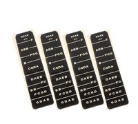 Zerodeko 4Pcs Violin Fretboard Stickers Black Fingerboard Labels for Violins Sweatproof Intonation Guides for Beginner Practice