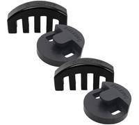Zerodeko 4Pcs Violin Practice Mute Set 2 Claw Style and 2 Round Rubber Mutes Silent Violin Accessories String Instrument Parts for Musician Use
