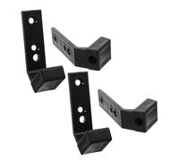 Zerodeko 4Pcs Wall Mounted Barbell Rack Heavy-duty Gym Accessories for Weightlifting Space-saving Bar Holder for Garage and Commercial Use