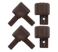 Zerodeko 4pcs Weatherproof Swing Canopy Plastic Corner Connector with Right Angle Design, Quick Replacement Patio Swing Roof Frame Fitting for Outdoor and Balcony Use