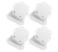 Zerodeko 4pcs White Football Helmet Visor Fasteners Clips Quick Release Helmet Clip Screws Secure Fit for Practice and Competition