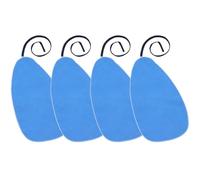Zerodeko 4Pcs Wind Instrument Cleaning Cloth Set for Clarinet, Flute, Saxophone - Blue Microfiber Inside Tube Cleaner for Woodwind Instrument Maintenance and Wiping