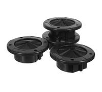 Zerodeko 4pcs Wire Brush Grommet Cable Entry Brush Grommet Nylon Black for Raised Floor Systems and Devices, Airflow Management and Dust Seal for Data Centres and Server Racks