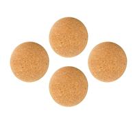 Zerodeko 4pcs Wood Wine Cork Ball Stopper Set for Wine Decanter Practical Sealing Effect, Convenient Replaceable Decanter Stopper for Home and Party Use