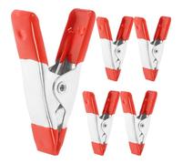 Zerodeko 5 Pcs Small Spring Clamps for Woodworking Metal Clips with Aluminum Alloy Material and Portable Stability for DIY Carpentry and Craft Projects