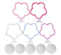 Zerodeko 5 Sets Flower Shaped Betta Fish Feeding Rings with Nitrifying