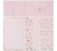 Zerodeko 5 Sets Letter Writing Paper Stationery Kit with Floral Animal Envelopes Thick Smooth Paper for Notes Invitations Poems Love Letters Calligraphy Practice