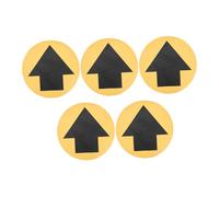 Zerodeko 5 Sheets Directional Floor Sticker Wear Resistant Adhesive Arrow Decals for Public Spaces Easy Installation Social Distancing Markers for Businesses and High Traffic Areas