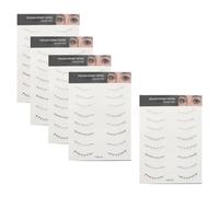 Zerodeko 5 Sheets Fake Lower Eyelash Stickers Lower Lash Stickers High Adherence Seamless Blending Natural Look Black Women Stage Weddings Makeup Accessory