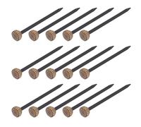 Zerodeko 50 Pcs Picture Hooks Frame Hooks Premium Copper Iron Variety of Sizes Fix with Hammer Storage Box for Home and Restaurant