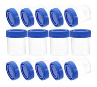 Zerodeko 50Pcs 40Ml Plastic Cups with Lids, Thickened and Saliva Sampling, Medical Testing Cups for Laboratory and Clinical Use Random Color Random Color