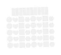 Zerodeko 50Pcs Clear Acrylic Keychain Blanks DIY Ornament Blanks for Sublimation and Crafting Unique Pendant Charms Jewelry Making Kit
