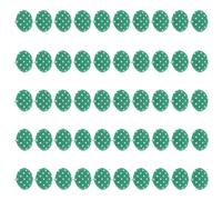 Zerodeko 50pcs DIY Double-Legged Studs Craft Nails for Home Crafts and Business Easy to Use Cloth and Iron Material Green Colour Without Fading